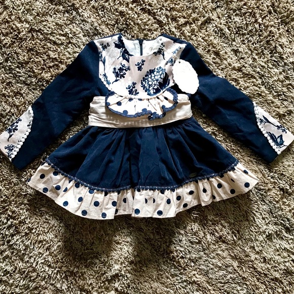 Ju petitpop Other - Flower baby girls outfit with bonnet